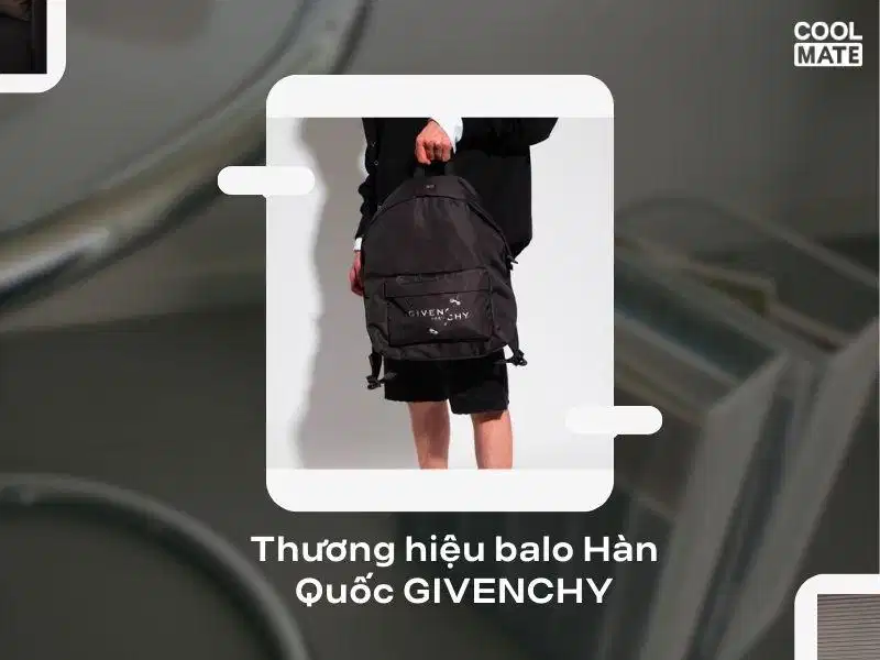 Balo Givenchy mang phong cách tối giản cao cấp và đường nét hiện đại