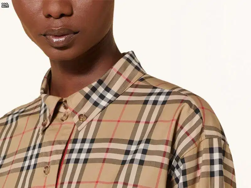 Áo sơ mi Burberry Áo sơ mi họa tiết kẻ sọc Burberry