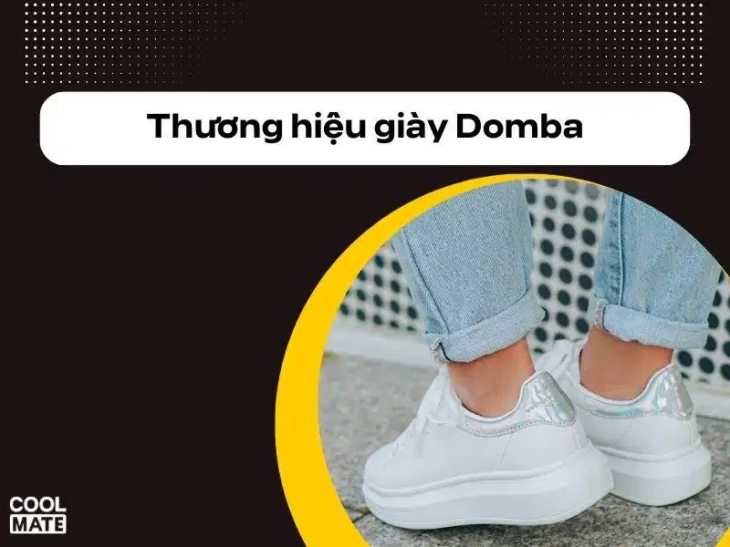 Giày Domba Sneaker Domba trắng thanh lịch với đế nâng chiều cao
