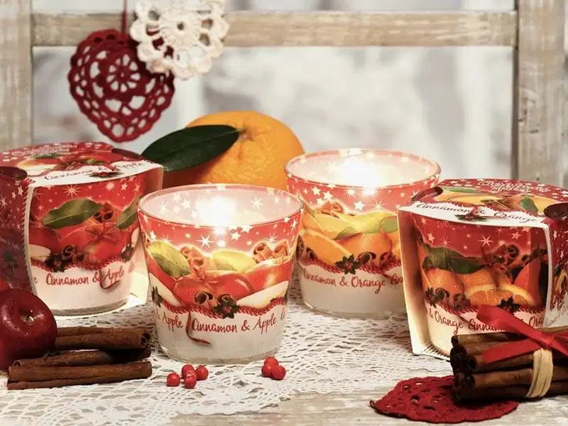 Nến thơm châu Âu Bartek Candles Hũ nến Bartek Candle từ Ba Lan với họa tiết trang trí bắt mắt