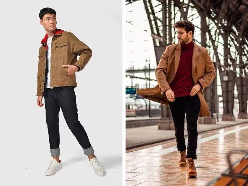 Áo khoác nâu đất mang hơi hướng cổ điển và ấm áp Áo khoác nâu đất mang hơi hướng cổ điển và ấm áp