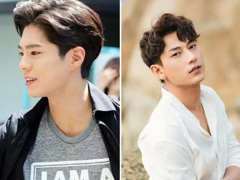 Side part uốn phồng chân tóc tạo độ bồng bềnh