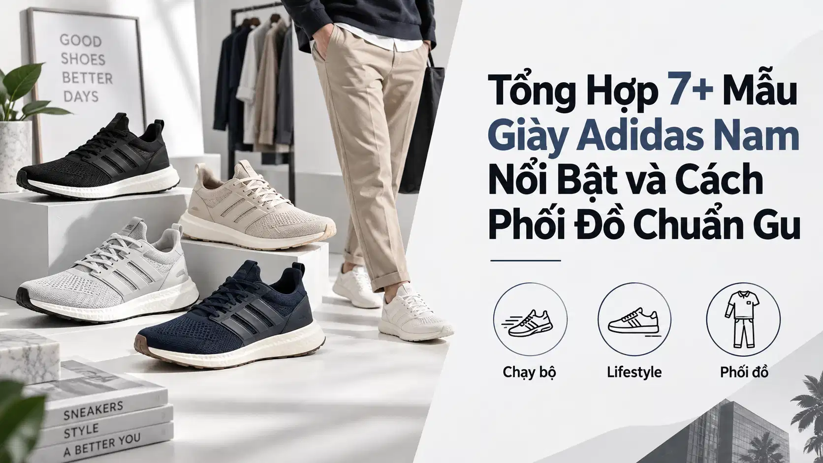 Tổng Hợp 7+ Mẫu Giày Adidas Nam Nổi Bật và Cách Phối Đồ Chuẩn Gu
