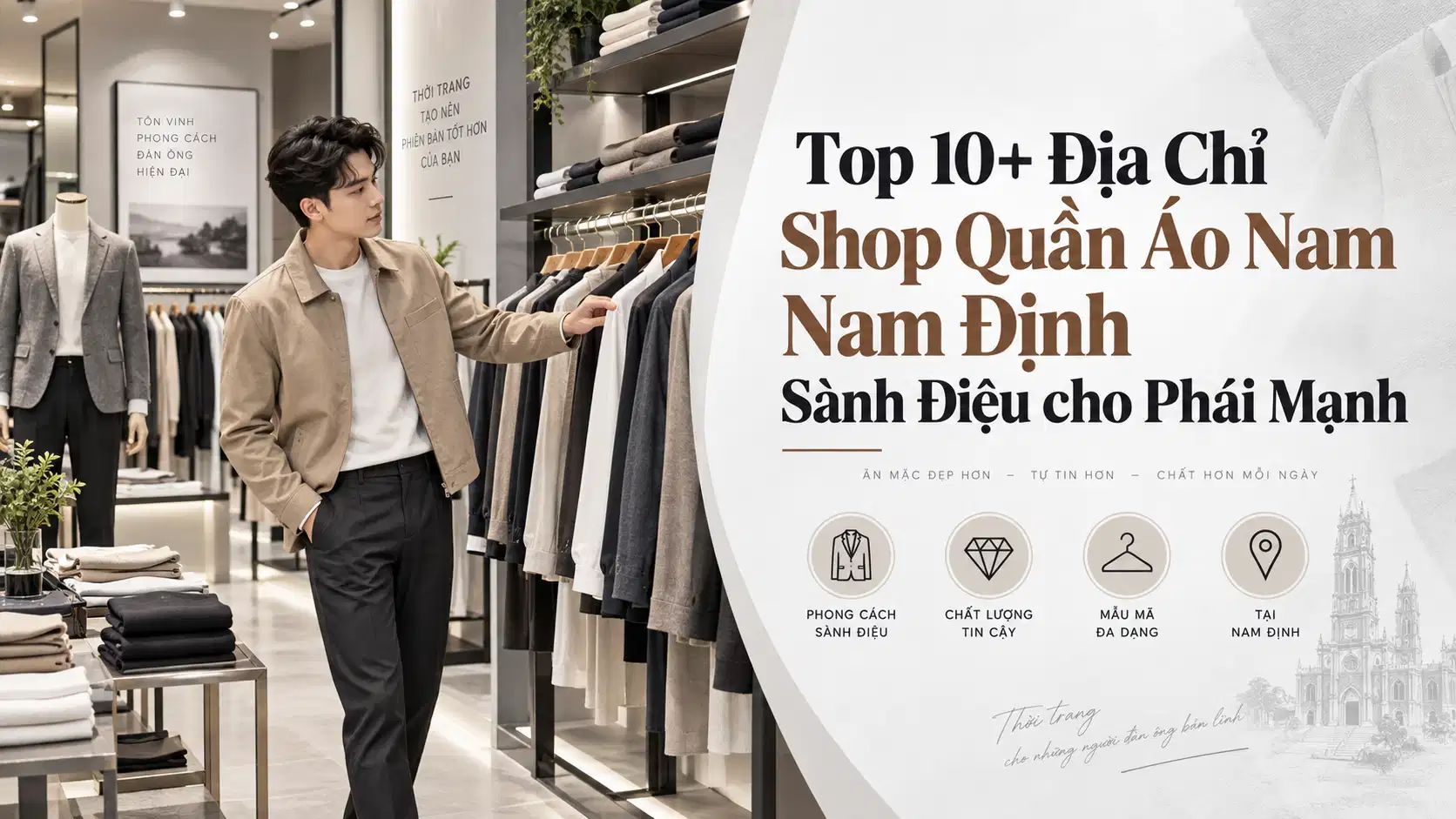 Top 10+ Địa Chỉ Shop Quần Áo Nam Nam Định Sành Điệu cho Phái Mạnh