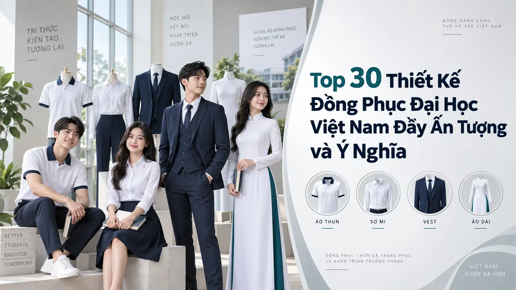 Top 30 Thiết Kế Đồng Phục Đại Học Việt Nam Đầy Ấn Tượng và Ý Nghĩa