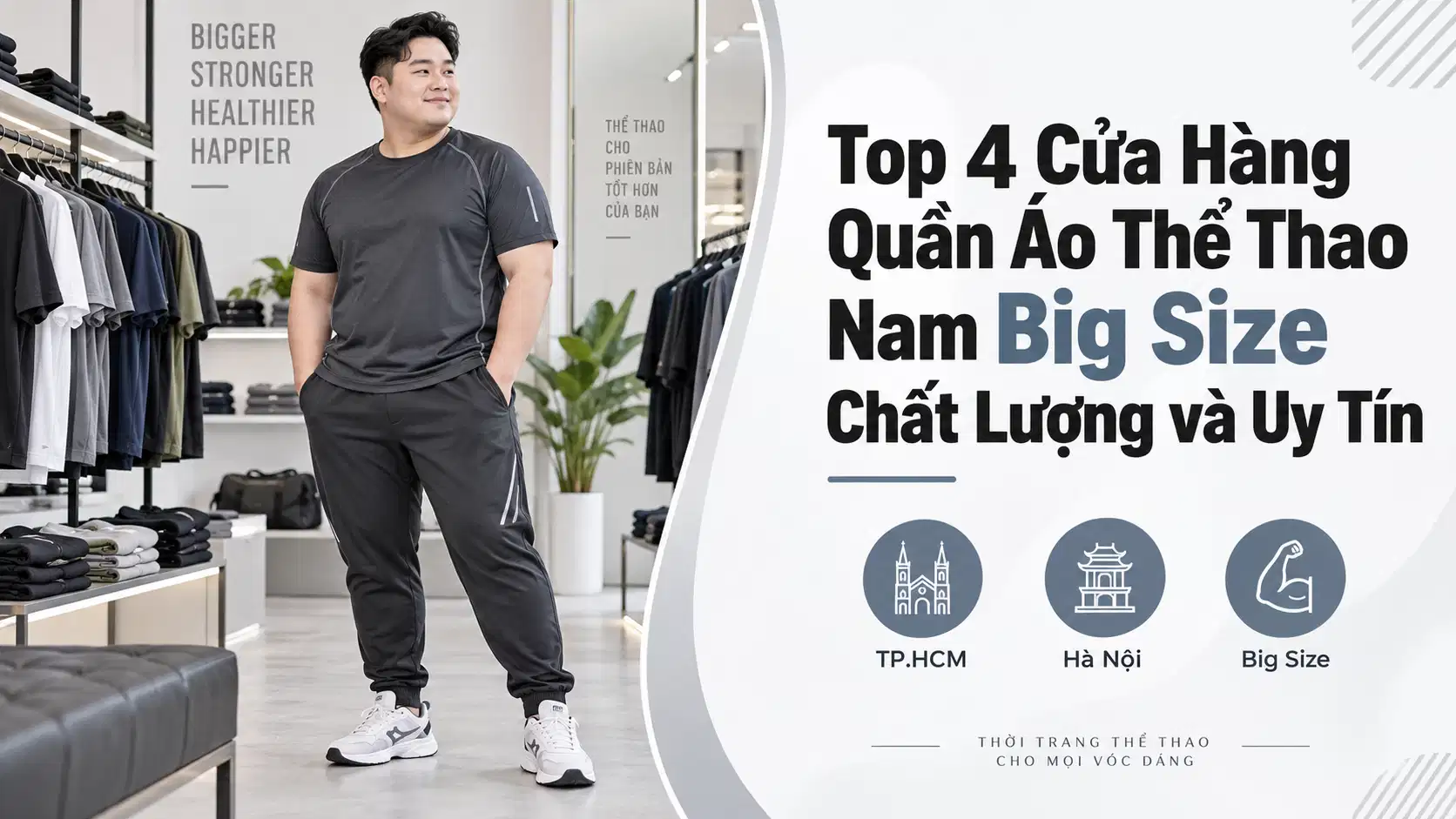 Top 4 Cửa Hàng Quần Áo Thể Thao Nam Big Size Chất Lượng và Uy Tín
