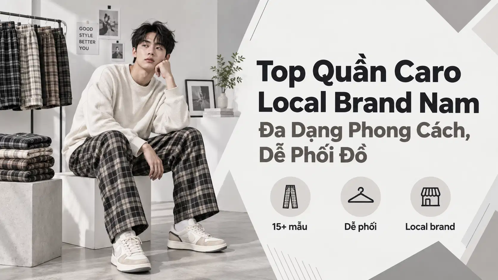 Top Quần Caro Local Brand Nam Đa Dạng Phong Cách, Dễ Phối Đồ
