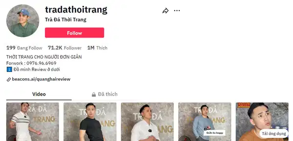 Trà đá vỉa hè - Kênh TikTok review quần áo chân thực Trà đá vỉa hè - Kênh TikTok review quần áo chân thực