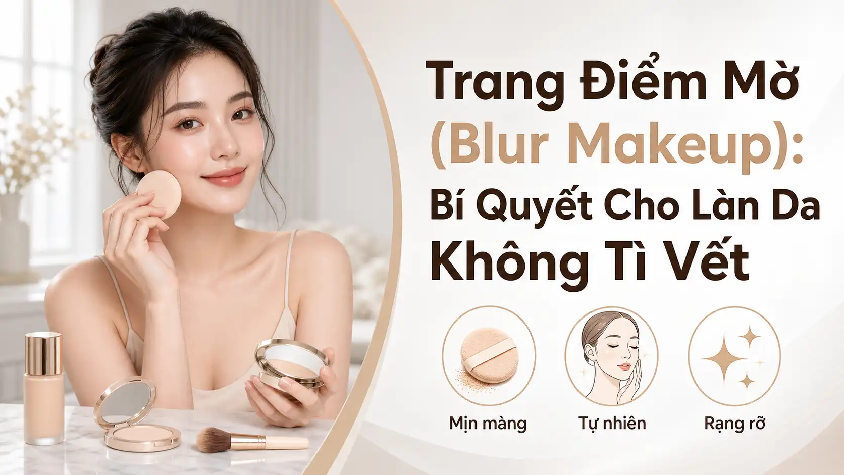 Trang Điểm Blur Makeup: Bí Quyết Da Mịn Không Tì Vết