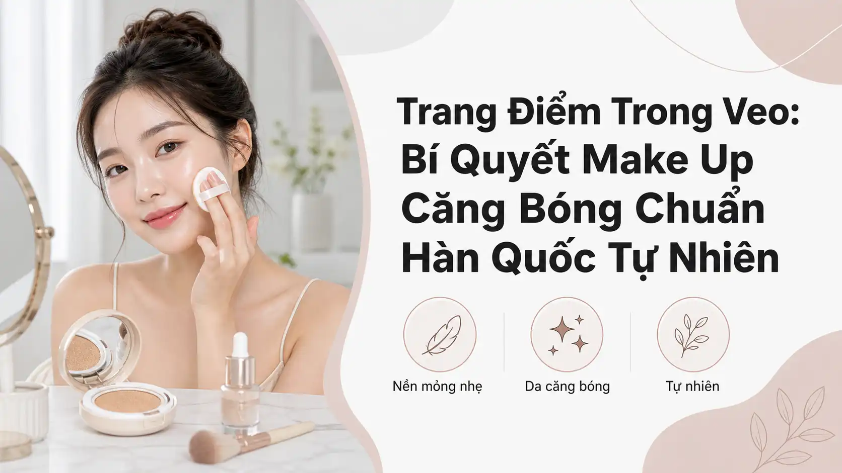 Bí Quyết Trang Điểm Căng Bóng Tự Nhiên Chuẩn Hàn Quốc