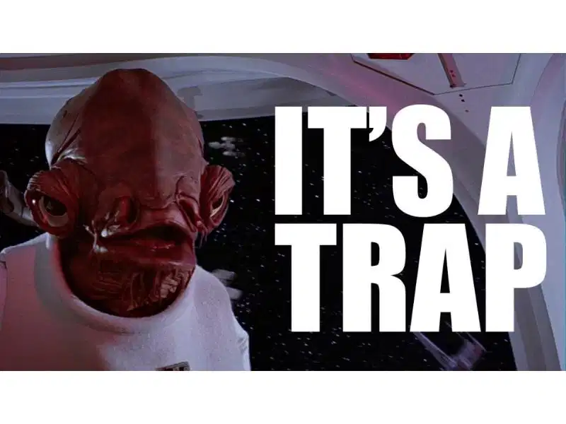 Meme It's a trap của Đô đốc Ackbar trong Star Wars