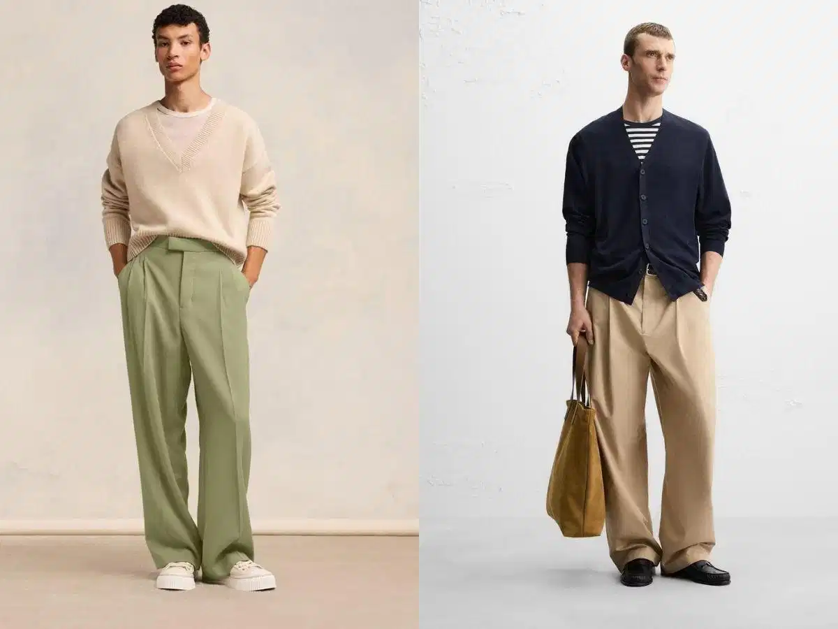 Trousers ống rộng nổi bật với thiết kế thoải mái và phóng khoáng Trousers ống rộng nổi bật với thiết kế thoải mái và phóng khoáng