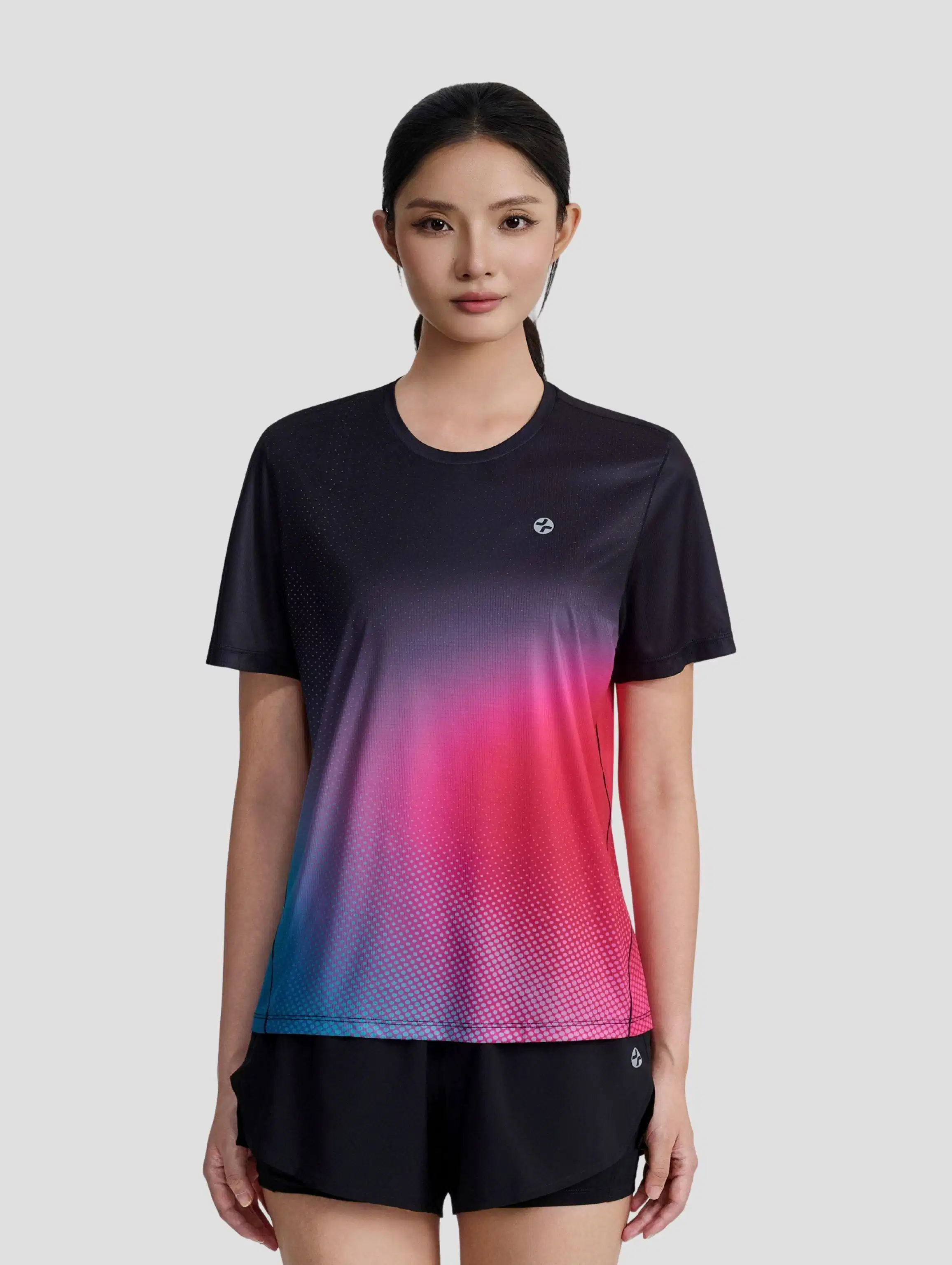 Tshirt chạy bộ nữ AirRush Gradient Trang phục mặc nhà chất liệu nhẹ thoáng khí