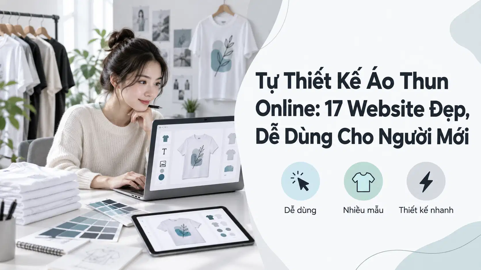 Tự Thiết Kế Áo Thun Online: 17 Website Đẹp, Dễ Dùng Cho Người Mới