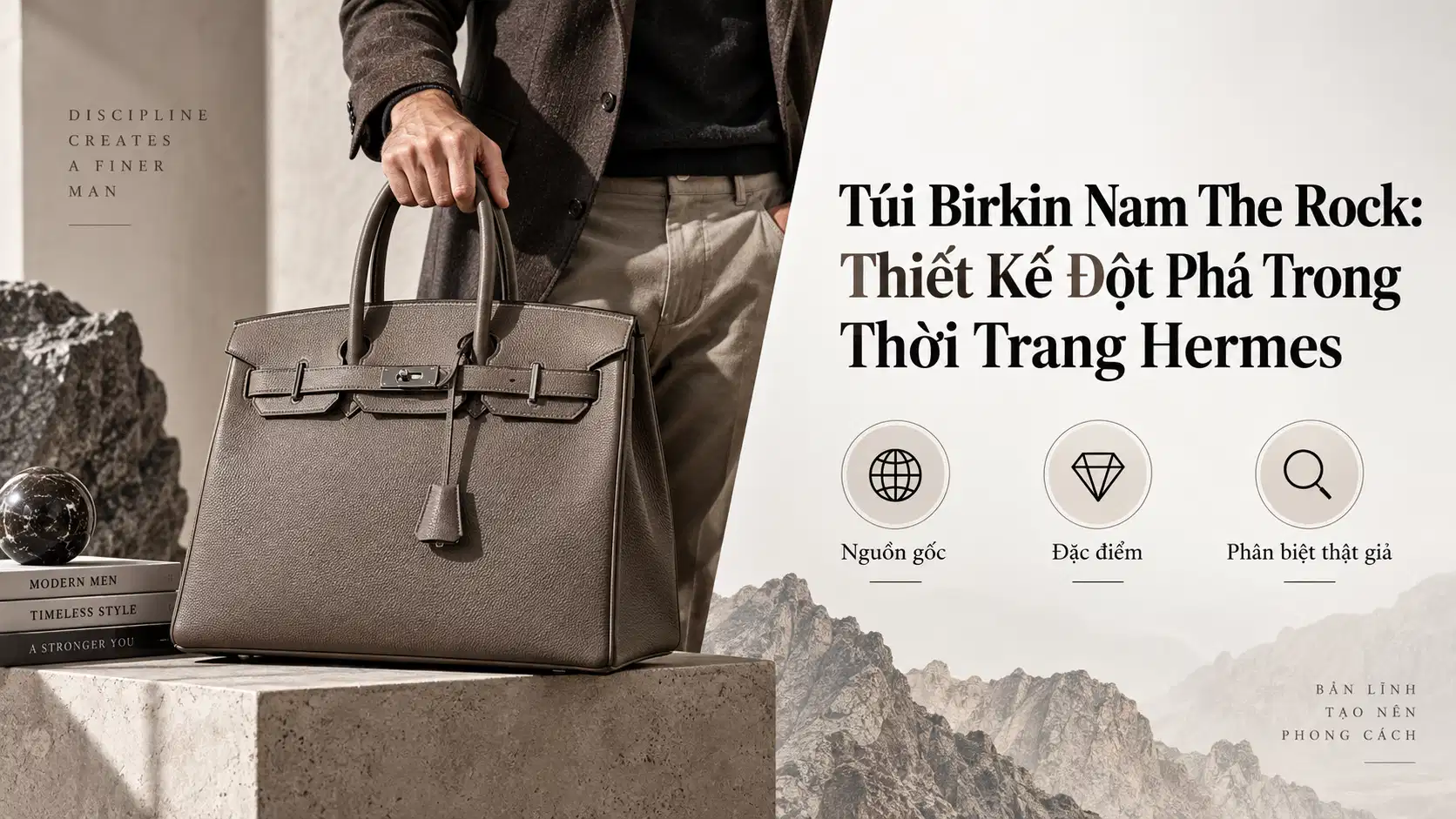 Túi Birkin Nam The Rock: Thiết Kế Đột Phá Trong Thời Trang Hermes