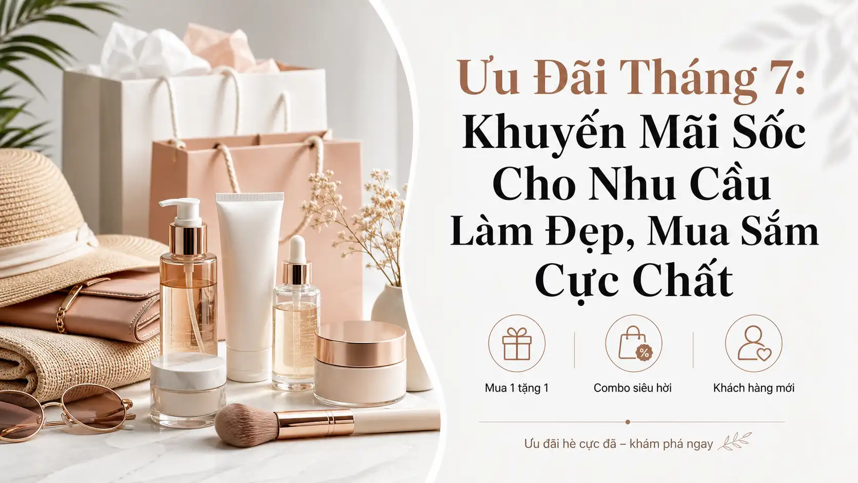 Khuyến Mãi Tháng 7: Ưu Đãi Làm Đẹp Và Mua Sắm Cực Hấp Dẫn