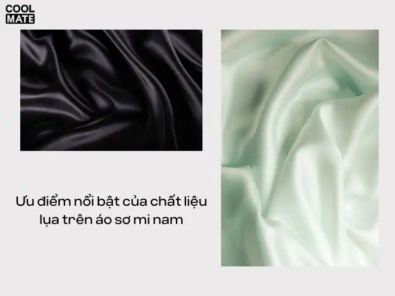 Ưu điểm của áo sơ mi lụa nam Độ rủ và hiệu ứng bề mặt của áo sơ mi lụa nam