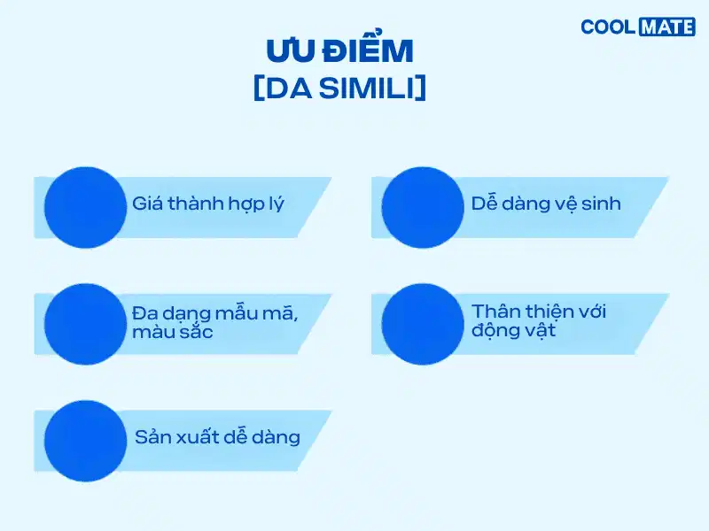 Ưu điểm nổi bật của da simili Ưu điểm nổi bật của da simili