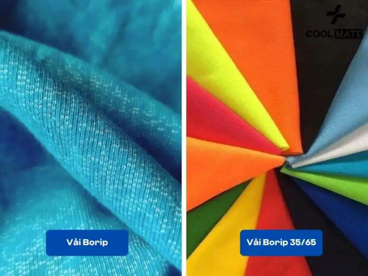 Vải Borip thun TC tỷ lệ 35% cotton 65% polyester