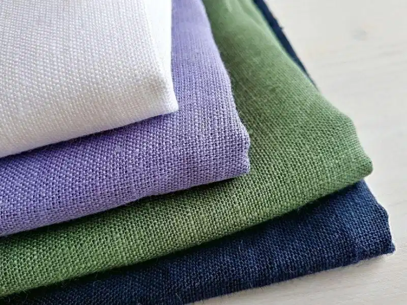 Bề mặt vải lanh linen dệt từ sợi tự nhiên mộc mạc