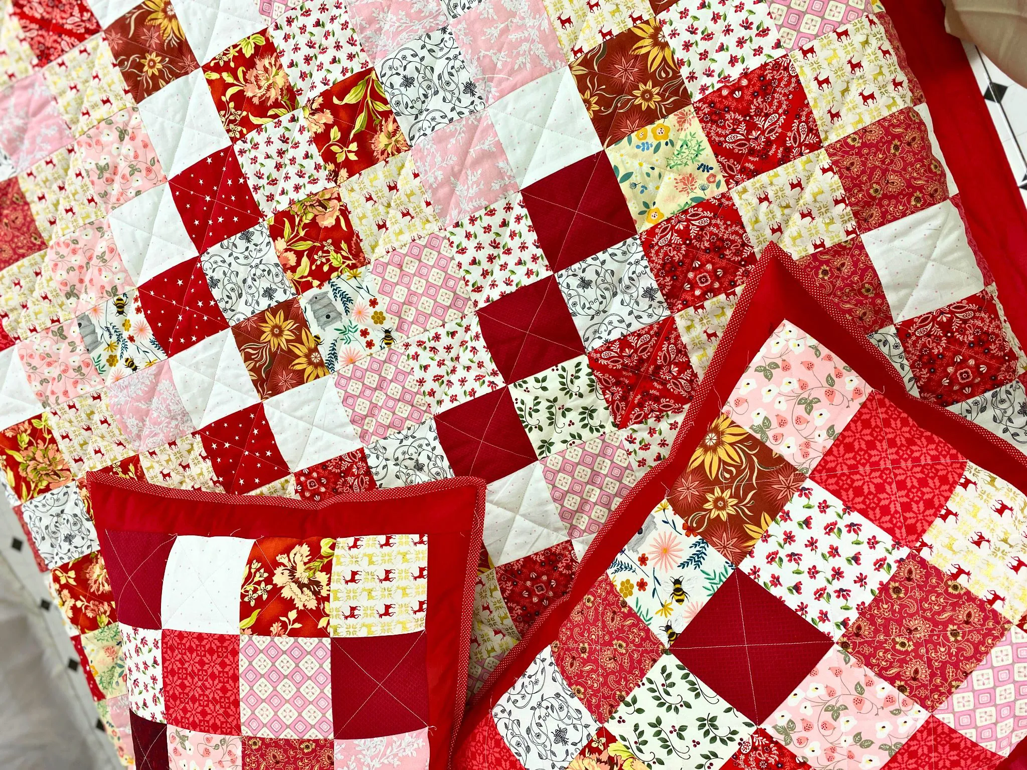 Vải quilt chần bông nhiều lớp
