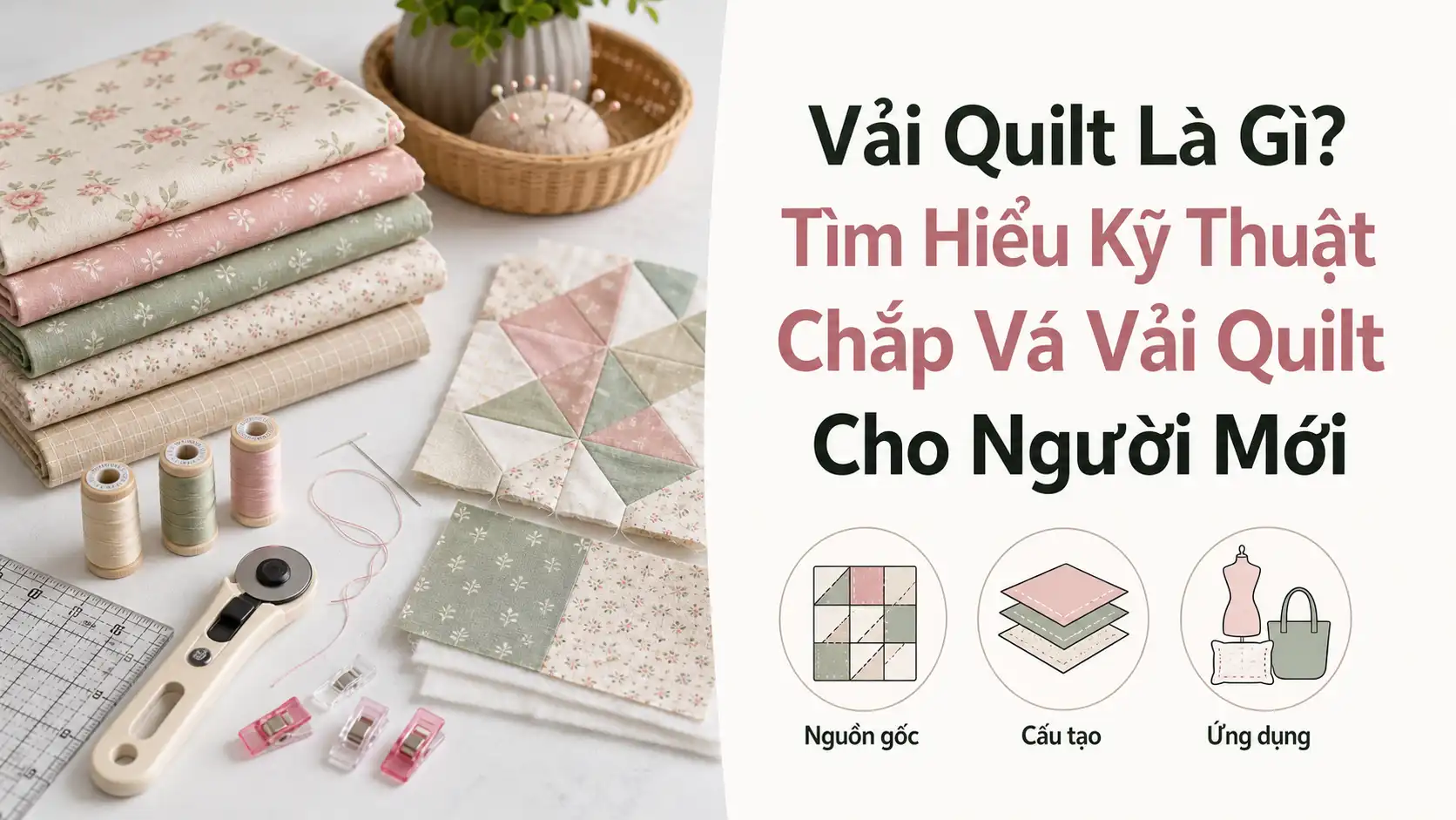 Vải Quilt Là Gì? Kỹ Thuật Chắp Vá Vải Quilt Cho Người Mới