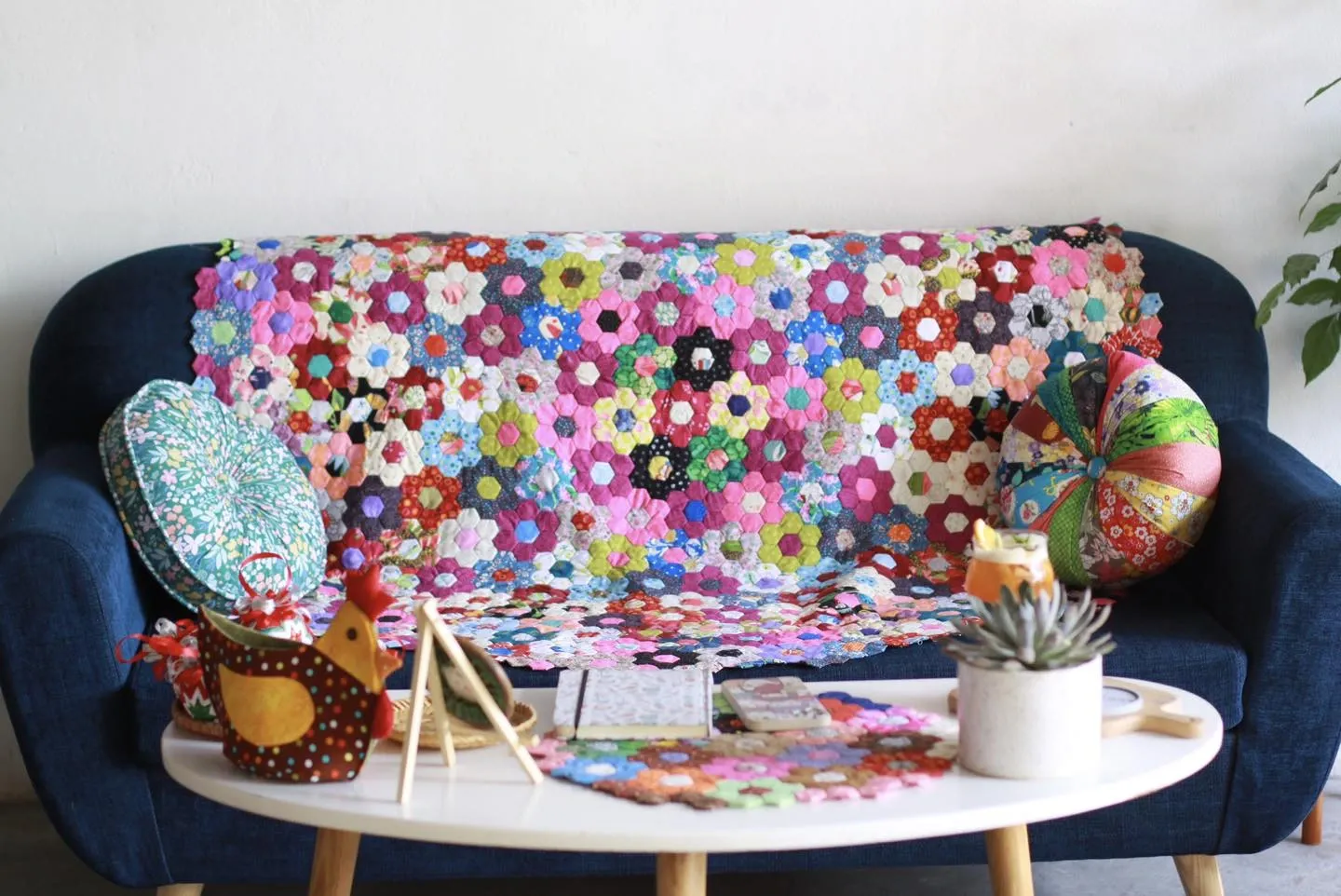 Vải quilt dùng trong trang trí nội thất