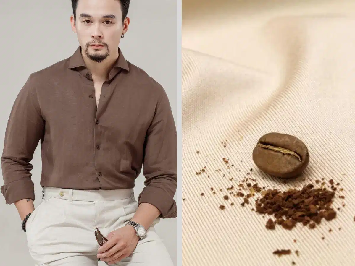 Vải sợi cà phê được dùng trong một số sản phẩm dệt may Vải sợi cà phê được dùng trong một số sản phẩm dệt may
