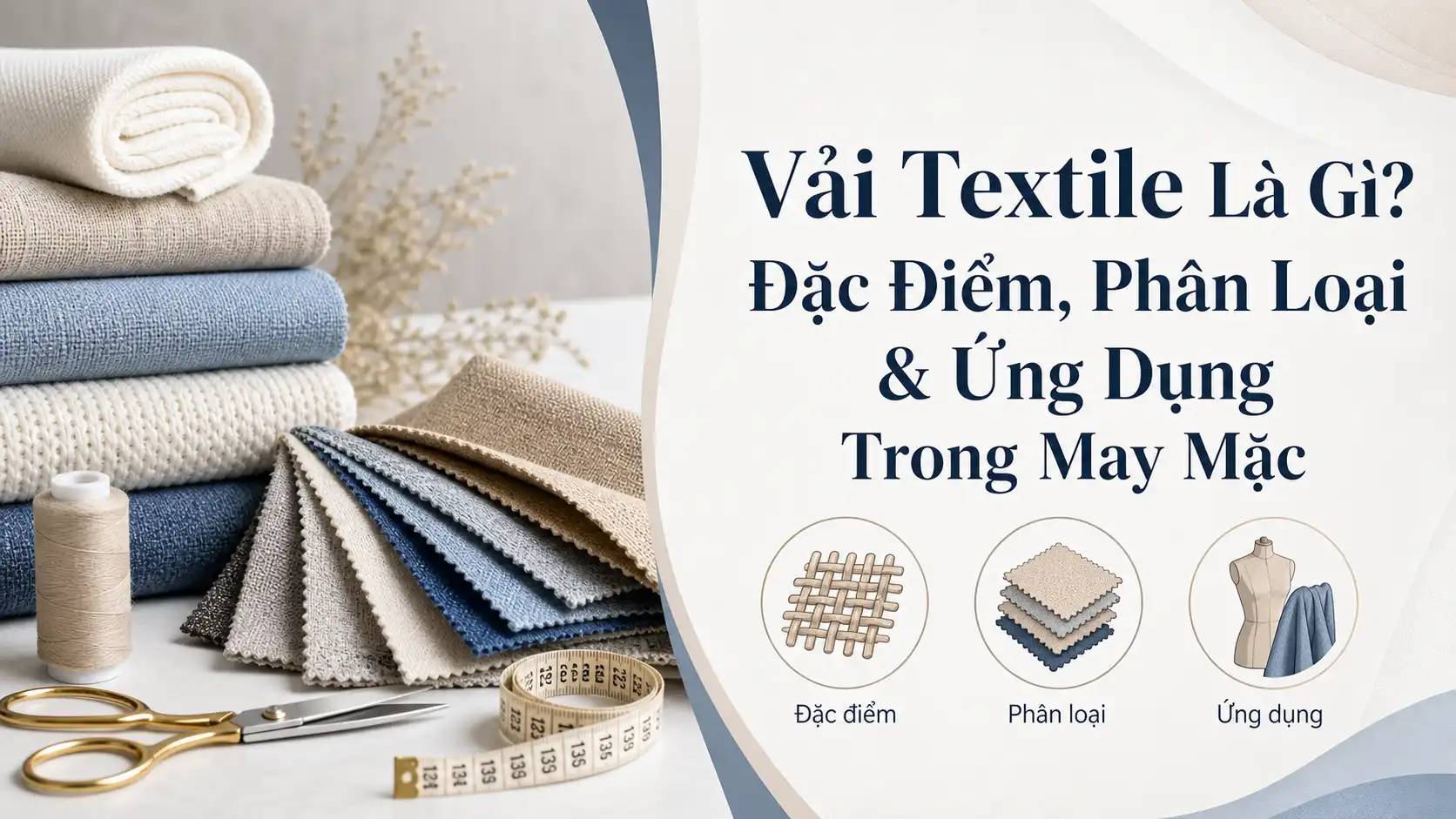Vải Textile Là Gì? Đặc Điểm, Phân Loại & Ứng Dụng May Mặc