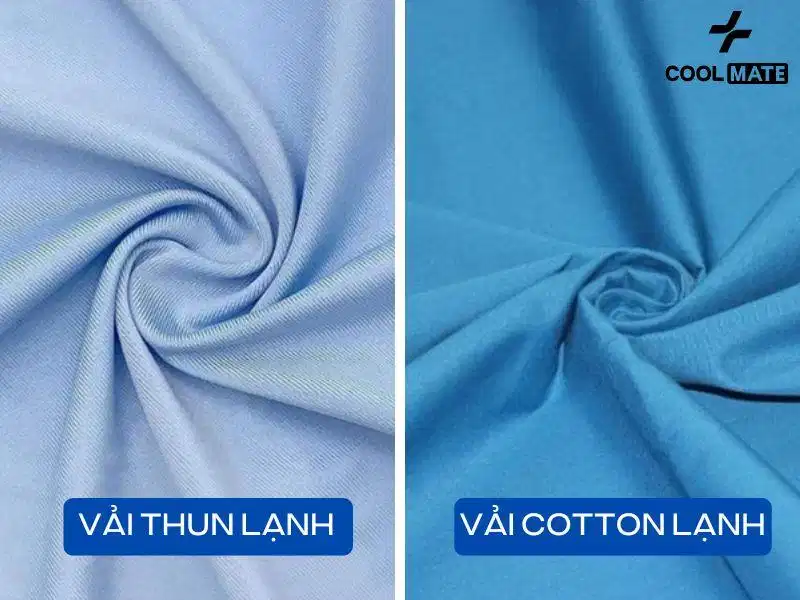 So sánh bề mặt giữa thun lạnh tiêu chuẩn và dòng thun cotton lạnh