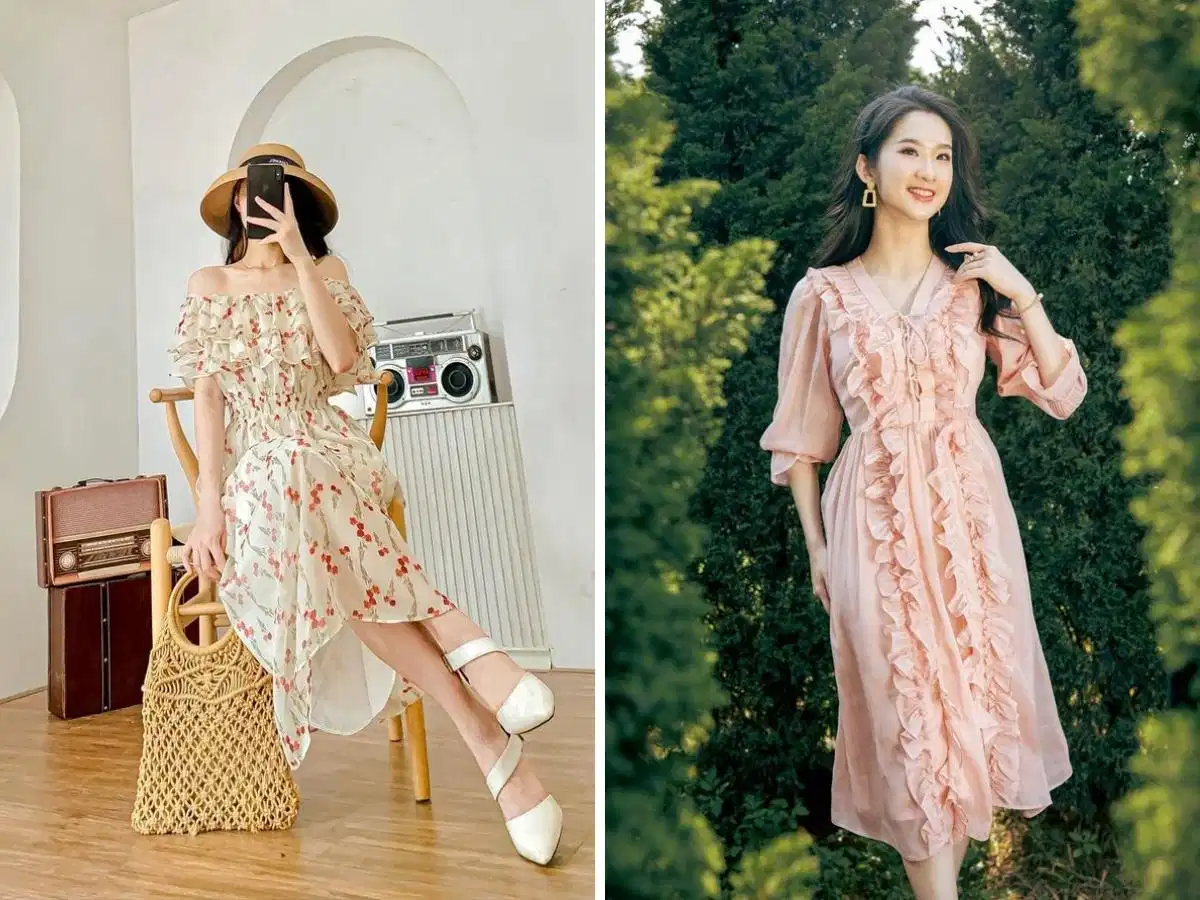 Váy maxi dài vừa phải phù hợp với tiệc cưới ngoài trời Váy maxi dài vừa phải phù hợp với tiệc cưới ngoài trời