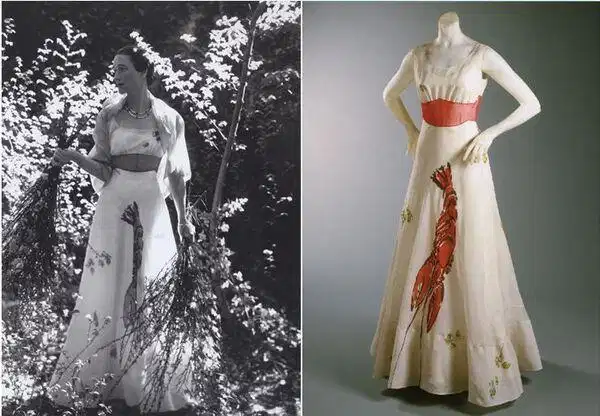 Váy tôm hùm của Elsa Schiaparelli Váy tôm hùm của Elsa Schiaparelli