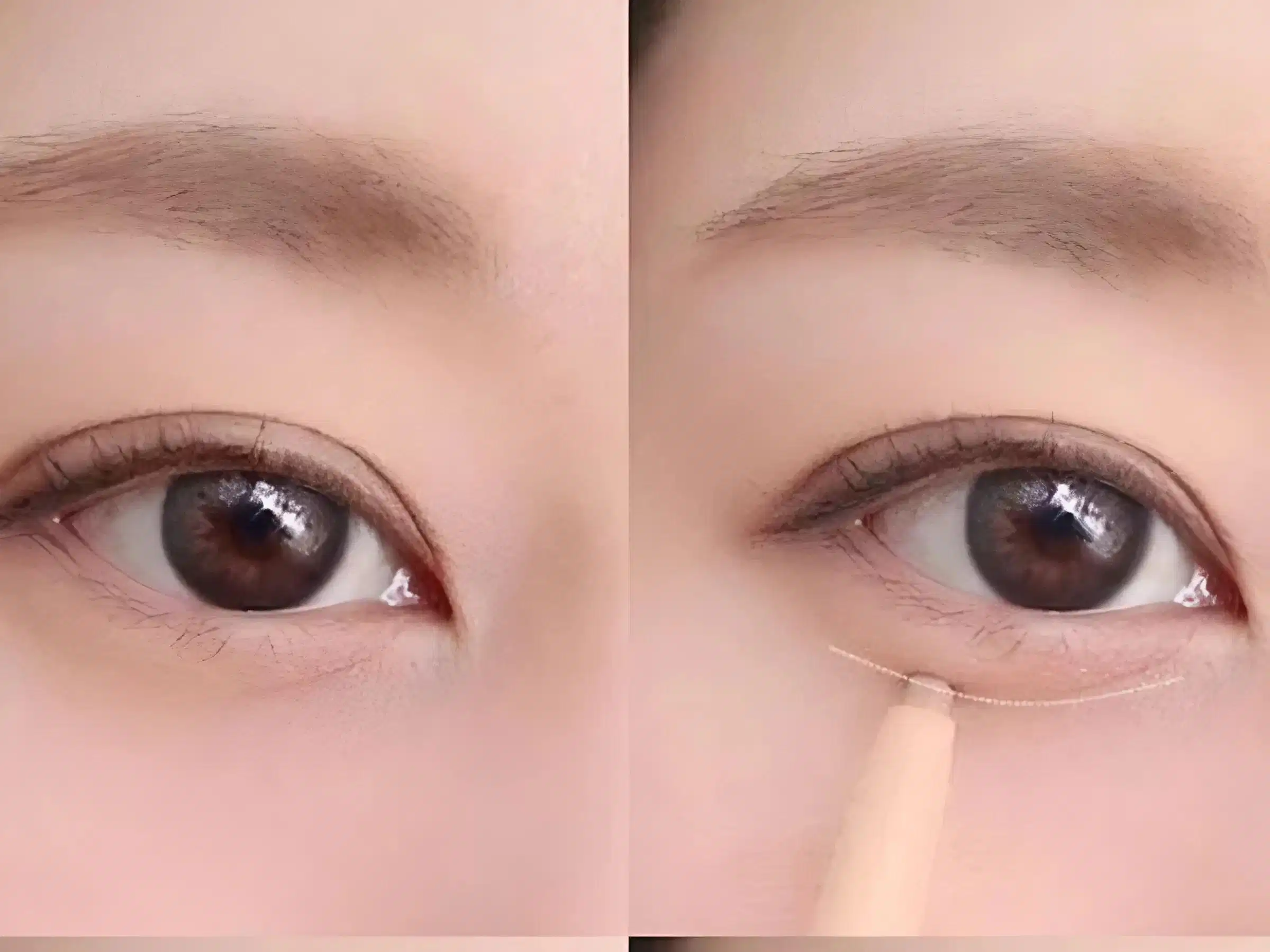 Vẽ đường bóng mờ dưới bọng mắt cười
