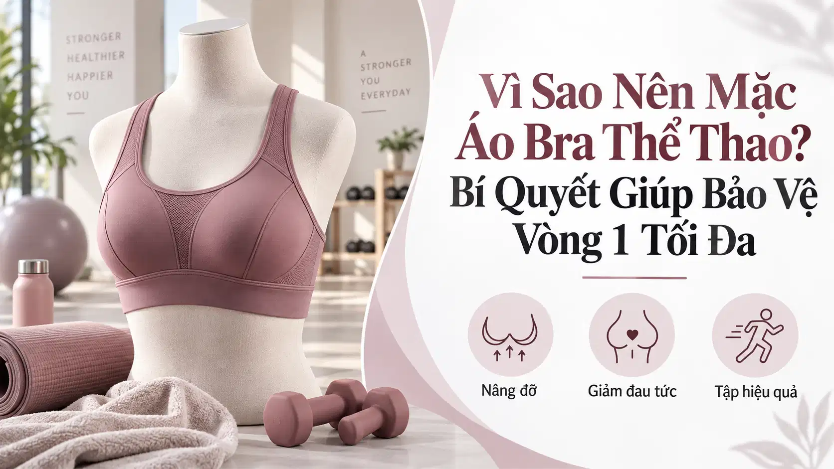 Vì Sao Nên Mặc Áo Bra Thể Thao? Bí Quyết Giúp Bảo Vệ Vòng 1 Tối Đa