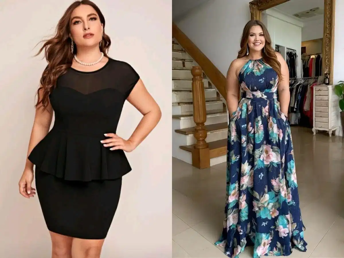 Váy dự tiệc có đường cắt và độ rũ phù hợp quanh vòng bụng Váy dự tiệc có đường cắt và độ rũ phù hợp quanh vòng bụng