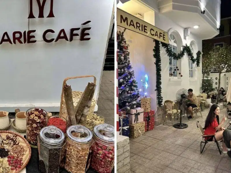 Không gian Marie Cafe Không gian ấm cúng tại Marie Cafe Bình Thạnh thích hợp thư giãn cuối tuần