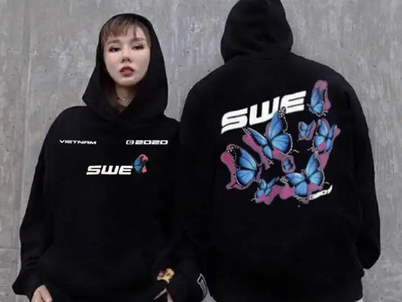 Hoodie zip SWE phối màu năng động