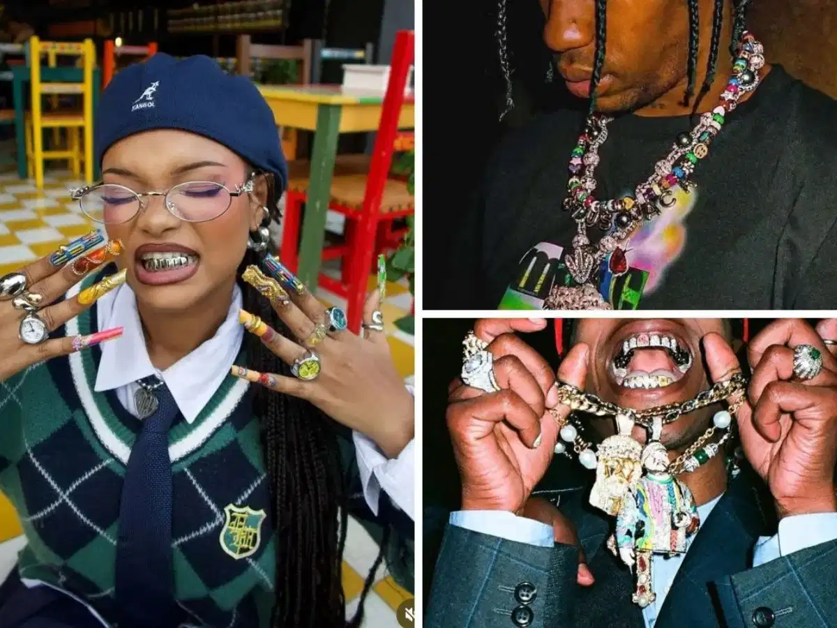 Phụ kiện kim loại và mũ trong thời trang Hiphop