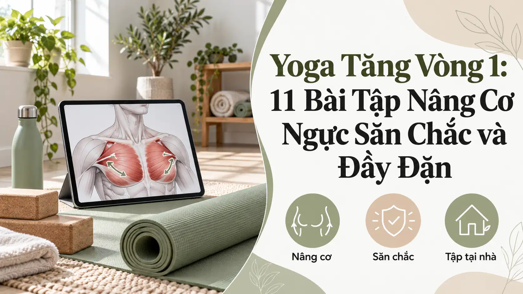 Yoga Tăng Vòng 1: 11 Bài Tập Nâng Cơ Ngực Săn Chắc và Đầy Đặn
